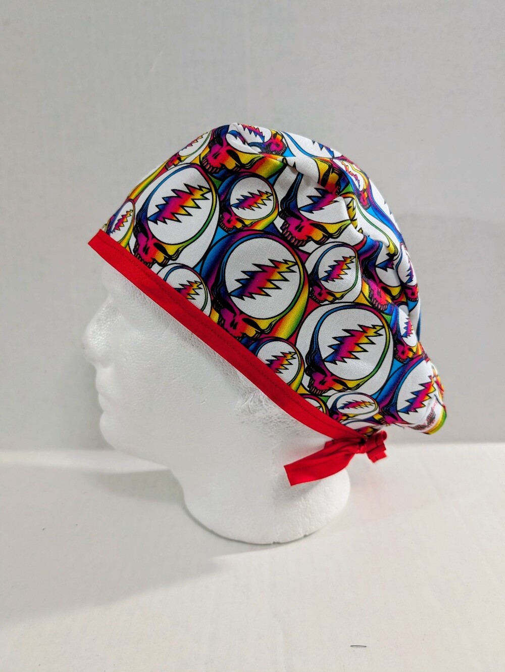 Grateful, Skull Cap, Scrub Cap, Chemo Hat